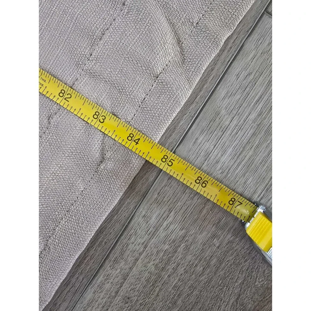 Mainstays Beige Curtains - 2 Panels (84” x 27”)